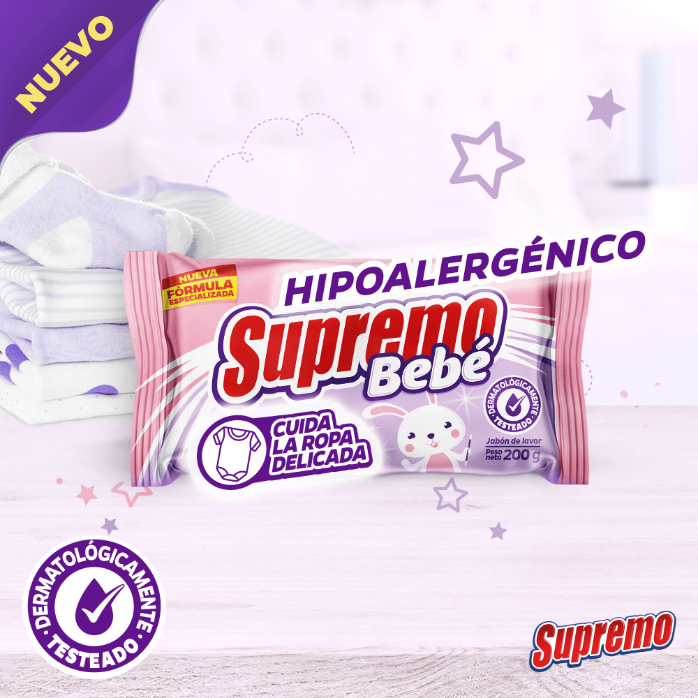 Conoce el nuevo jabón Supremo Bebé