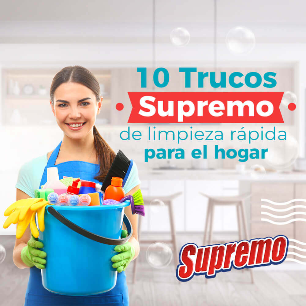 10 Trucos Supremo de limpieza rápida para el hogar